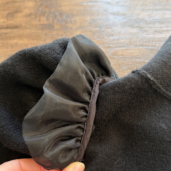 Alice + Olivia Charcoal High Neck Top